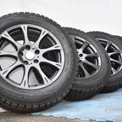 【ヤ取終了12/3】≪y247ジ 40219-02≫美品 スタッドレス 225/60R17 9分山 マナレイ ロゼスト 17インチ 5穴 114.3 タイヤ/ホイールセット