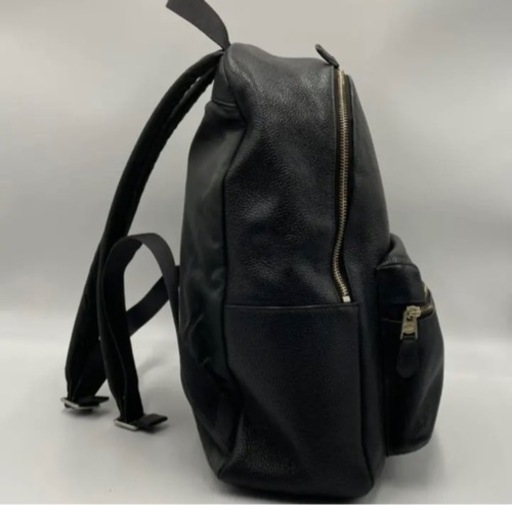 美品✨コーチ リュック チャールズ ロゴ型押し レザー A4可 大容量 ブラック コーチ COACH レザー バックパック チャールズ ロゴ型押し ブラック