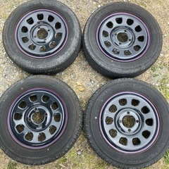 ○デイトナ 13インチ 鉄ホイール 155/65r13○ - 車のパーツ
