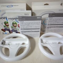 ☆Nintendo Wiiマリオカート Wiiハンドル2個付き◆...