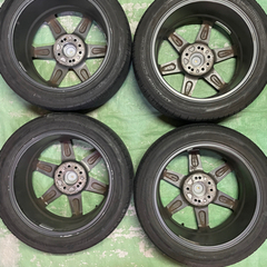 RAYS EUROSTAR 17インチ 4・5穴マルチ（PCD114.3） 7J オフセット52 タイヤ・ホイール4本セット レイズ ユーロスター スタンス jdm usdm