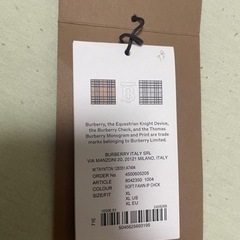 Burberry チェックロゴあり！　カッコいいですXLサイズ