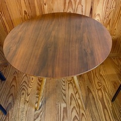 終了しました　木製丸テーブル　美品