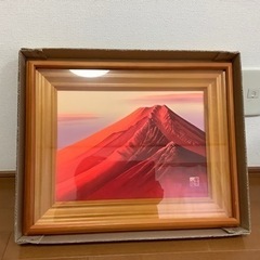 9月募集　赤富士　絵画