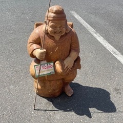 ★304 レア品 恵比寿 七福神 置物 オブジェ インテリア 陶器 【リサイクルマート鹿児島宇宿店】 ☆304 レア品 恵比寿 七福神 置物 オブジェ インテリア 陶器