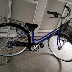 青の自転車