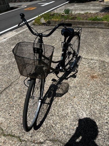 【取引完了】27インチ自転車　変速機能なし　ガソリン高騰対策に
