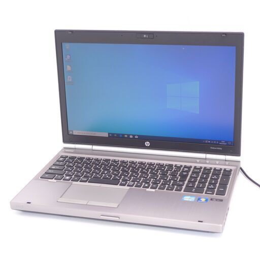 中古美品 15インチ 銀色 ノートパソコン hp 8560p Wi-Fi有 第2世代 Core i3 4GB 500GB DVDマルチ 無線LAN Windows10 Office 即使用可