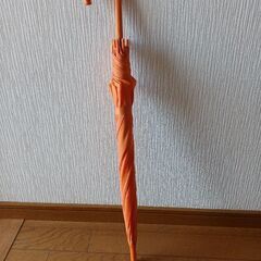 ジャンプ傘　オレンジ色