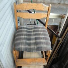 『ジャンク品』勉強机付属の「木製椅子」