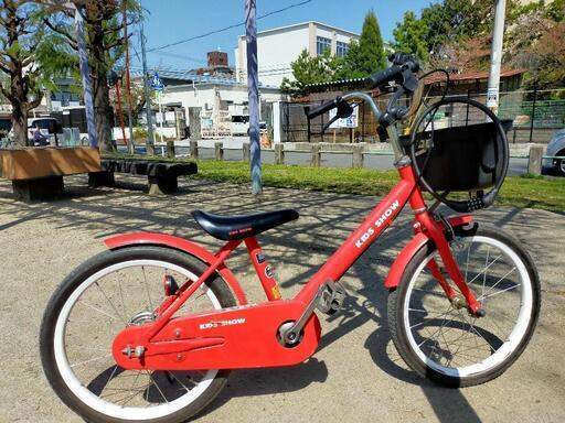 幼児用自転車赤色18インチ