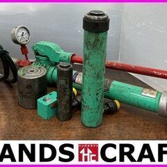 引取限定】大阪ジャッキ TWA-0.7 ハンドポンプ ジャッキ4個付属 E10S20