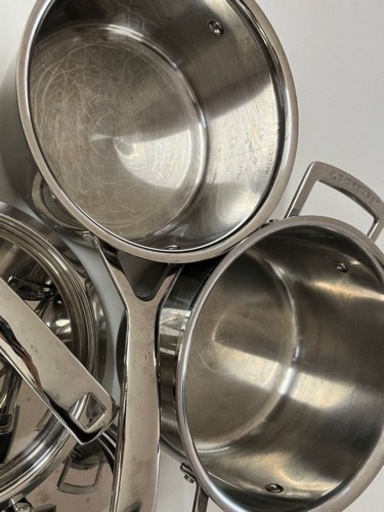 ル・クルーゼ ステンレス鍋3点セット