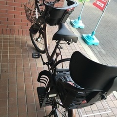 20インチ　幼児2人同乗用自転車　内装３段変速　ledオートライト　前後チャイルドシート付き　ブラック