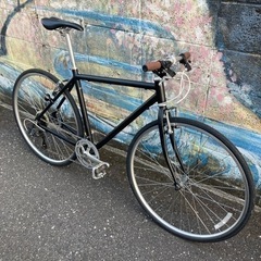 マットブラック‼️クロスバイク　カスタマイズ❗️整備済み。