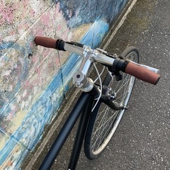 マットブラック‼️クロスバイク　カスタマイズ❗️整備済み。