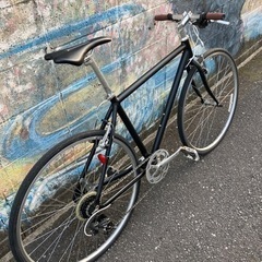 マットブラック‼️クロスバイク　カスタマイズ❗️整備済み。
