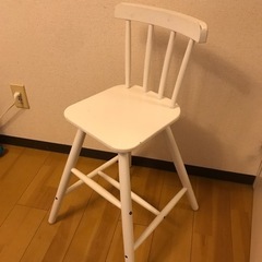 無料　IKEA 子ども用ダイニングチェア　AGAMアーガム　ホワ...