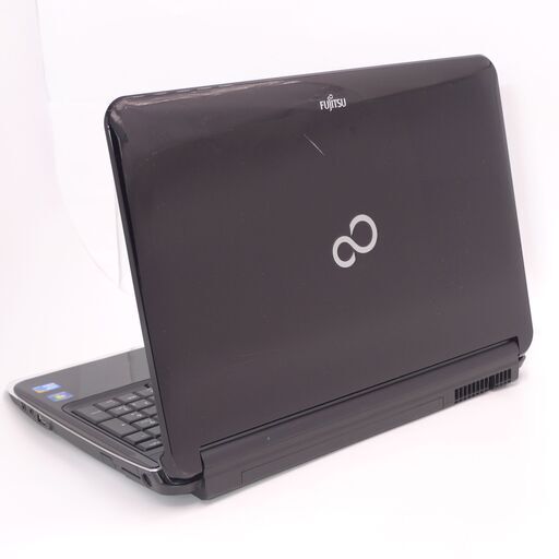 あずき色 ノートパソコン Windows10 中古良品 15.6型ワイド 富士通