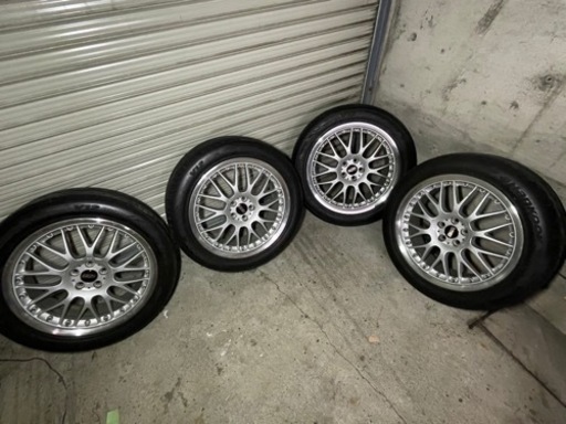 ネット決済可 BBS 引取32000円、225/50 ショップ r18 7.5j 48  