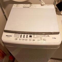 【譲り先決まりました】洗濯機　Hisense5.5kg　2018年