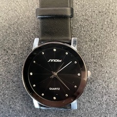 men's腕時計（sinobi）黒、レザー