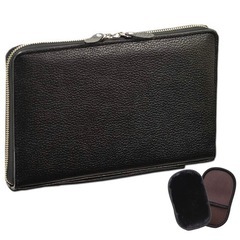 平野鞄 セカンドバッグ クラッチバッグ ラウンドポーチ ビジネスバッグ 黒 日本製 希少 正規品 冠婚葬祭 ドレス 紳士 革靴 フェリージ 平野鞄 セカンドバッグ クラッチバッグ ラウンドポーチ ビジネスバッグ