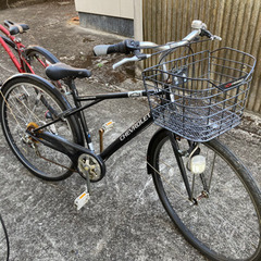 すぐ乗れます！タイヤOK シボレー　変速自転車　黒　クロス