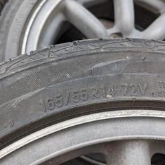 【値下げ致しました!】夏タイヤホイールタイヤ付き　165/55/14 