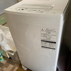 2019年製　東芝洗濯機　4.5kg