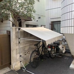 【ネット決済】Amazon で買った自転車テント（2台用）