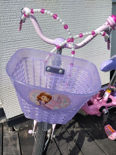 【取引中】16インチ　ソフィア自転車　補助輪　ヘルメット