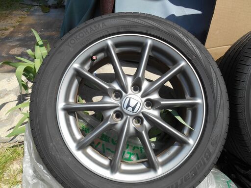 美品　ホンダオデッセイ純正アルミホイール　１７インチ　タイヤ付215/55R17　バリ溝　引き取りの早い方優先です