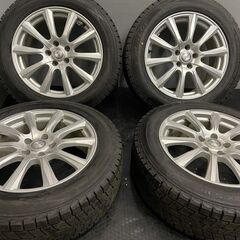 タイヤ未走行に近い【DUNLOP WINTER MAXX SJ8+ 225/60R18】スタッドレス【JOKER 18インチ 7.5J5HPCD114.3+38】2021年製 ハリアー等 (TB520) クレジットカード QRコード決済可能 タイヤ未走行に近い【DUNLOP WINTER MAXX SJ8+ 225/60R18