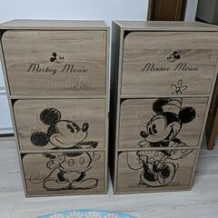 Mickey　Minnie　三段ラック