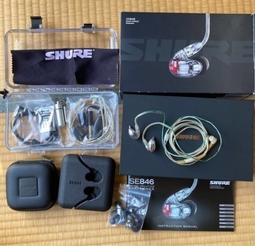 Shure SE846-CL 高機能イヤホン【箱、説明書(英語)付き】