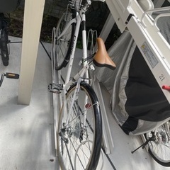週末セール　6段変速クロスバイク　chrys 美品　チェーン、ボトルホルダー、ライト付き