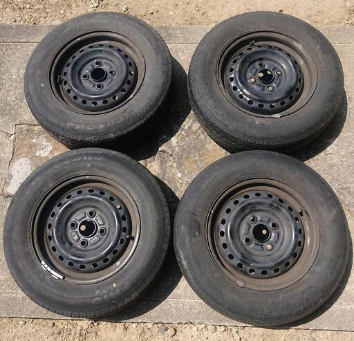 中古 夏 サマー タイヤ 155/80R13 スチールホイール ホイール
