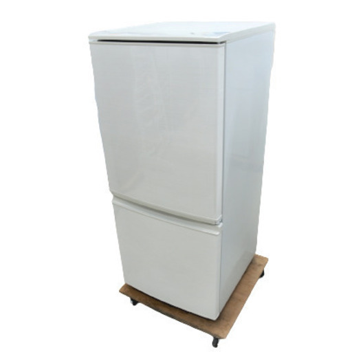 USED シャープ 137L 2ドア冷蔵庫 SJ-D14C-W - キッチン家電