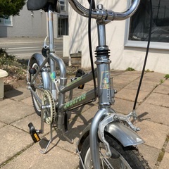 レア自転車 ゼブラ 折り畳み自転車 ほぼ新品 札幌市内配達相談可