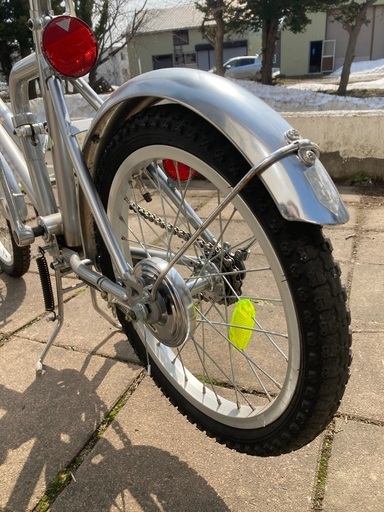 レア自転車　ゼブラ　折り畳み自転車　ほぼ新品　札幌市内配達相談可 レア自転車 ゼブラ 折り畳み自転車 ほぼ新品 札幌市内配達相談可