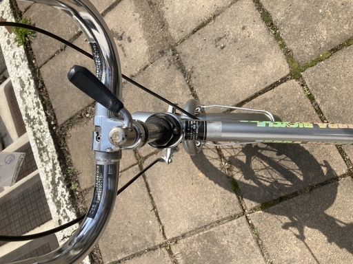 レア自転車 ゼブラ 折り畳み自転車 ほぼ新品 札幌市内配達相談可