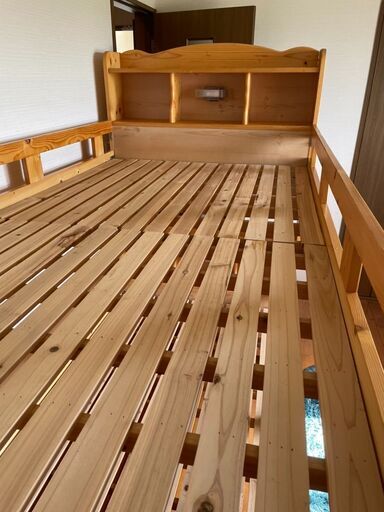木製2段ベッド・収納付き