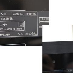 SONY コンポーネントオーディオ STR-DH190 ブラック Bluetooth対応