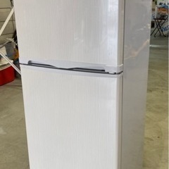 アビテラックス 138L 2ドア冷蔵庫（直冷式）ホワイトストライプ