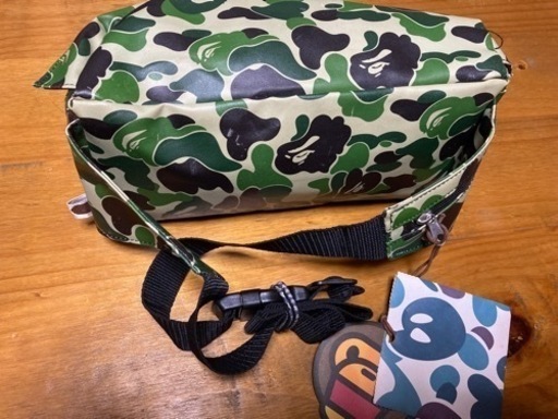 bape カモ柄 ウエストポーチ サコッシュ ボディバッグ