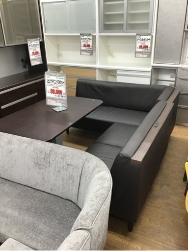 KP-41【ご来店頂ける方限定】ニトリ　リビングダイニング3点セット　ブラウン