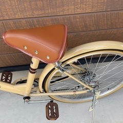 新品　子供　自転車　24インチ　ミルクティーベージュ