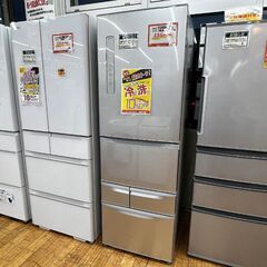 ◎B773 東芝 5ドア冷蔵庫 GR-R41G-S シルバー 右開き 内容量：411 