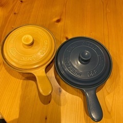 陶器の鍋　2個セット　中古品